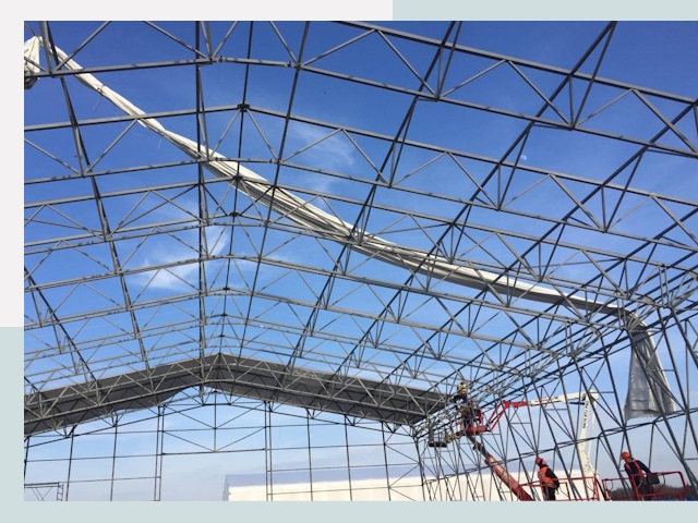 Шатровые ангары от 621 руб. в Одинцово и Московской области