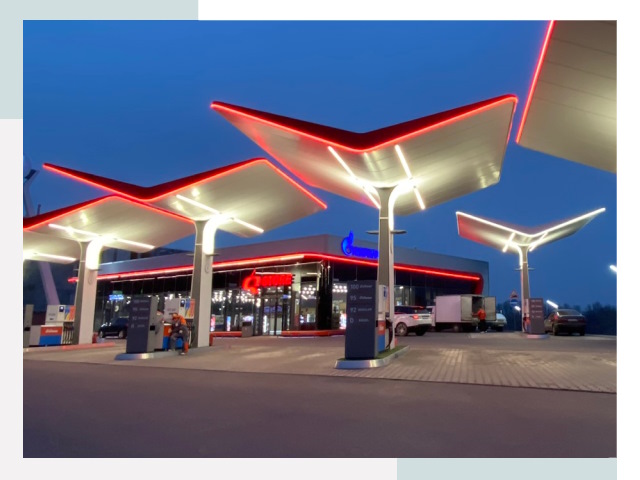 Навесы для АЗС в Одинцово