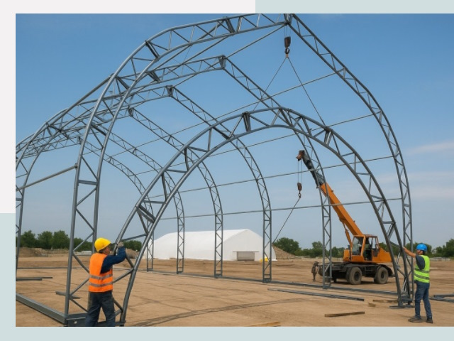 Монтаж ангаров в Одинцово от 621 руб. - Надежно и быстро